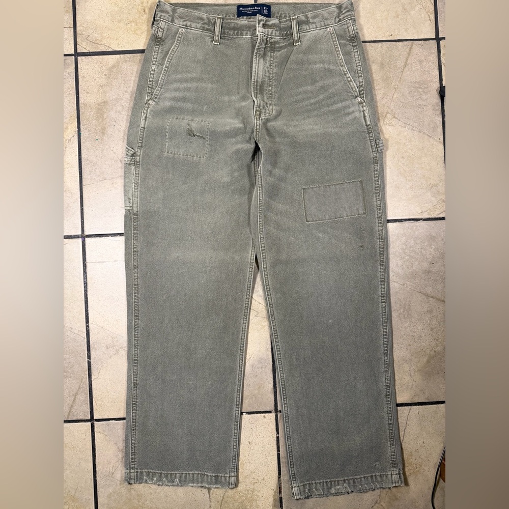 Abercrombie & Fitch Y2K army Green Cargo Pants